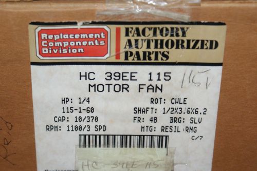 Ge 5kcp39hg 1/4hp 115v electric fan motor 1100 rpm 3 speed 1/2&#034; shaft for sale