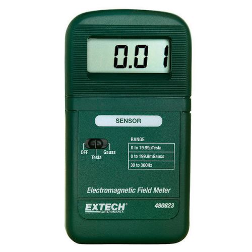 Extech 480823 emf/elf meter measure electromagnetic, us authorized distributor for sale