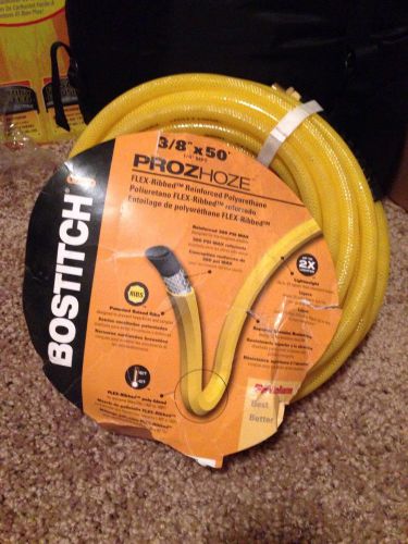 Bostich proz hoze flexed ribbed reinforced polyurethane 3/8 x 50 ft. 1/4 mpt for sale