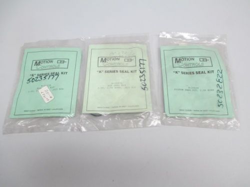 LOT 3 NEW MOTION CONTROLS ASSORTED R-20639 R-20635 PISTON SEAL KIT 2IN D237428