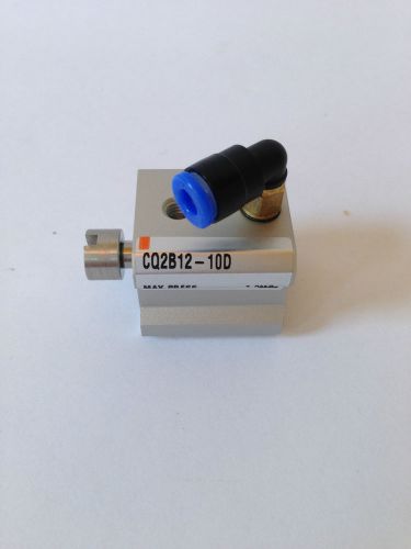 SMC CQ2B12-10D Miniature Pneumatic Cylinder with Air Fittings