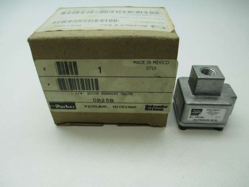 New parker or25b 1/4in npt pneumatic quick exhaust valve d395224 for sale