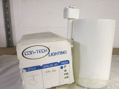 Con-Tech Lighting CTL130-P White MAX 100w A19 75W par 30 TRACK LIGHT