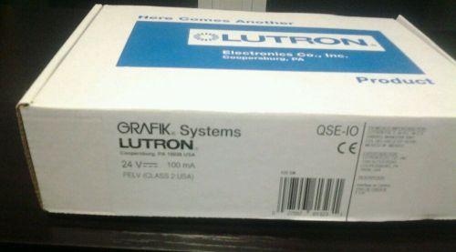 Lutron qse-io 24v 200ma grafik eye qs control interface module nib! for sale