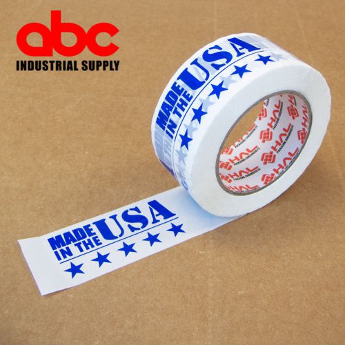 1 Roll 2&#034; Made in USA  Printed Shipping Packing Tape 330 Feet 110 yards