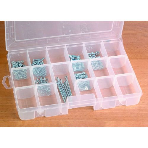 Medium 18 compartment storage container for nuts bolts washers household items for sale