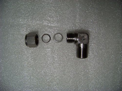 Swagelok / crawford ss-810-2-8 strainless 1/2&#034; tube od x 1/2&#034; mnpt elbow auction for sale