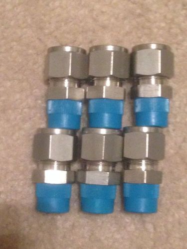 Swagelok 6 each 1/2&#034; x 3/8&#034; MPT Stainless Steel Adapters