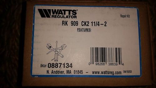 Watts 0887134 909 1 1/4&#034; Second Check Kit RK 909M1 CK2 - NIB - Regulator Flow
