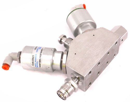 Parker/veriflo 930y3nc/nofsmmfa 1/4&#034; high purity 3-way pneumatic valve manifold for sale