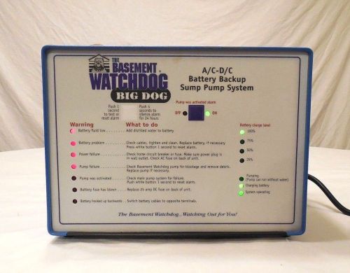 Basement Watchdog Big Dog Electronic Controller BWD 12-120