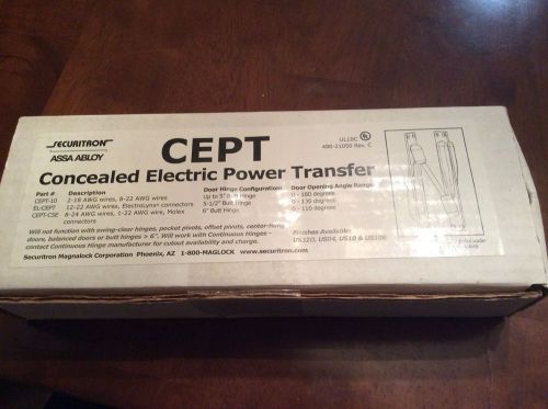 CEPT10 concealed electric power transfer (securitron)