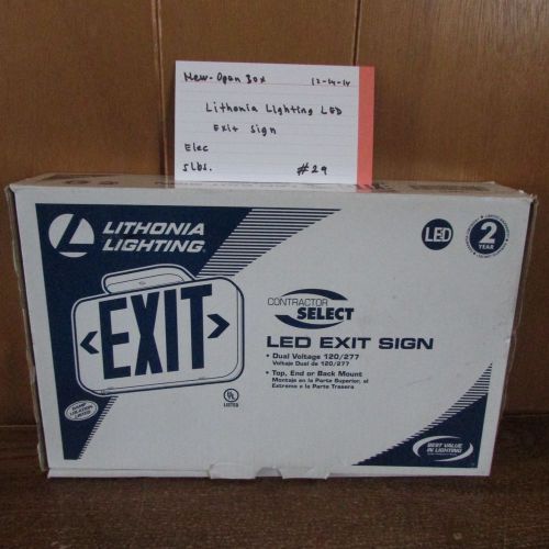 Lithonia lighting contractor select led exit sign-dual voltage 120/277 for sale