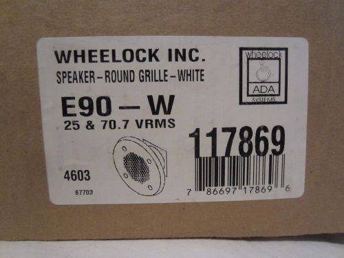 Wheelock inc speaker round grille white e90-w 117869 for sale