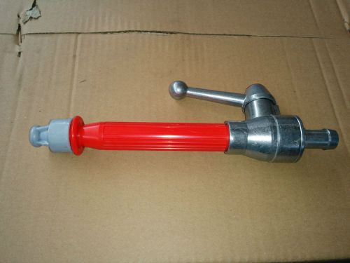 Firefighter Water Hose nozzle Garden FIRE man Nozzle 1&#034; Powerful -HIGH PRESSURE