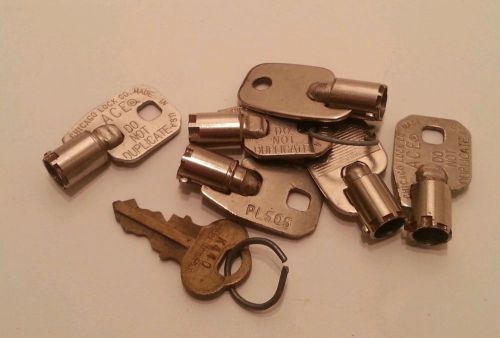 6 chicago ace realtor lock box keys *vintage very good condition! for sale