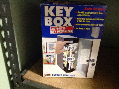 NIB MOTORIZED STEEL KEY BOX  * ORGANIZES 48 KEYS*