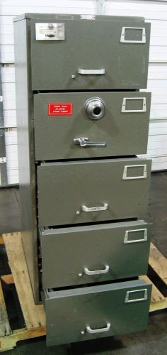Mosler gsa 5-drawer class 6 file cabinet legal security safe for sale