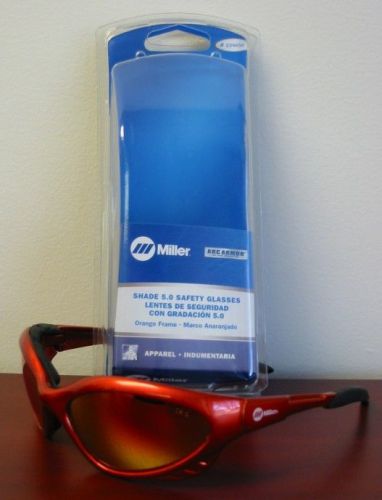 Miller genuine arc armor safety glasses shade 5.0 orange frame - 235659 for sale