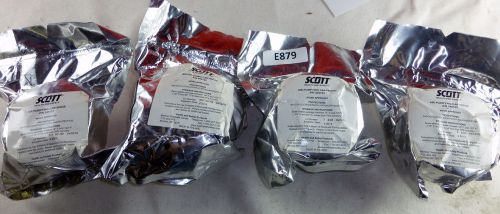 Lot of 4 scott air purifying gas mask cartridge 045123 nbc niosh  exp. 2013 for sale