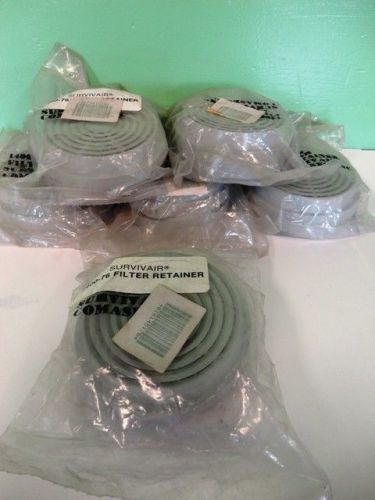 Lot of 6 sets of survivair filter retainer by comasec inc. model 140076 1400-76 for sale