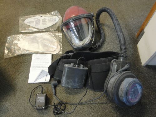 3m gvp belt mounted parr air purifying hood helmet respirator battery blower for sale