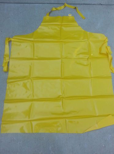 New Endur Saf plastic apron nitrile coated chemical resistant 43&#034;x 35&#034;
