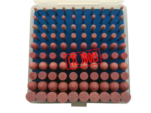 Mounted points on 3mm shank - cylindrical &amp; bullet shape (100pcs) grinding #g81 for sale