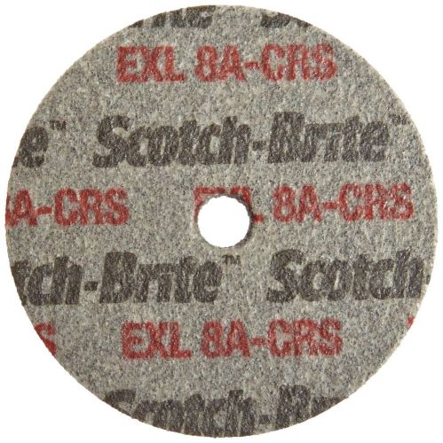 Scotch-Brite EXL Unitized Wheel, Aluminum Oxide, 3&#034; Diameter, 8A Coarse Grit