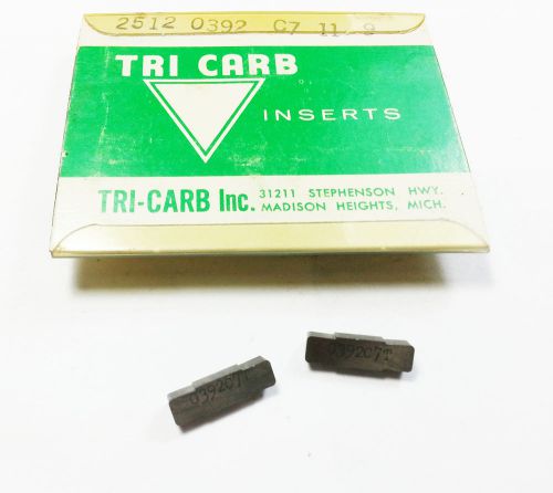 Tri Carb 2512 0392 C7 11 9 Grooving Carbide Inserts (8 Inserts) N 611