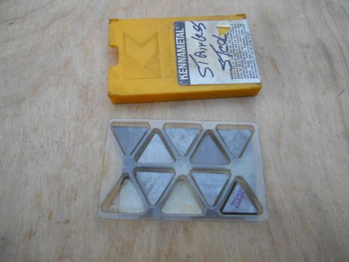 Kennametal carbide inserts , tpg 432 , k2884 , 8 inserts for sale