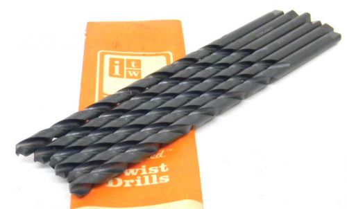 6 new itw precision extra length straight shank drills 13/32&#034; (.4062&#034;) usa hss for sale