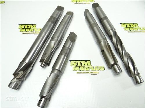 NICE LOT OF 5 MORSE TAPER COUNTERBORES 19/32&#034; TO 1&#034; WITH 3MT PUTNAM