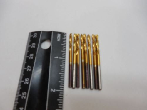 7/64&#034; Screw machine Drill bits HSS SP tin pack of 8 pieces