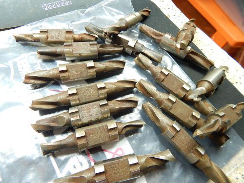 (16)Thurston,&amp;Thurco lightly used 7/16,3/8,1/2-Double Mill End Cutters 2&amp;4 Flute