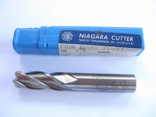 New niagara 1/2  hss chamfer end mill radius corner hss 4 flute  usa for sale