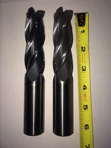 2 Carbide end mill 1 Inch Dia.   Brand new.
