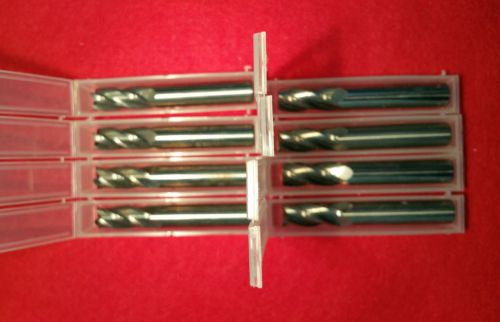 8 PCS 3/8&#034; END MILLS 4 FLUTE CARBIDE ENDMILL MADE IN USA