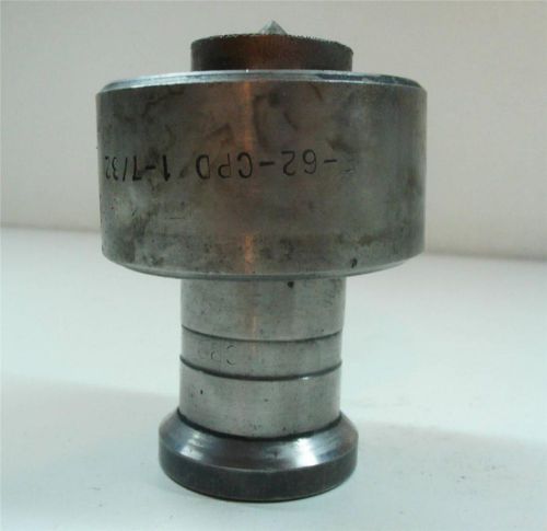 F-62-cpd 1 7/32&#034; die &amp; cpd c-770 1 3/16&#034; iron worker punch j for sale