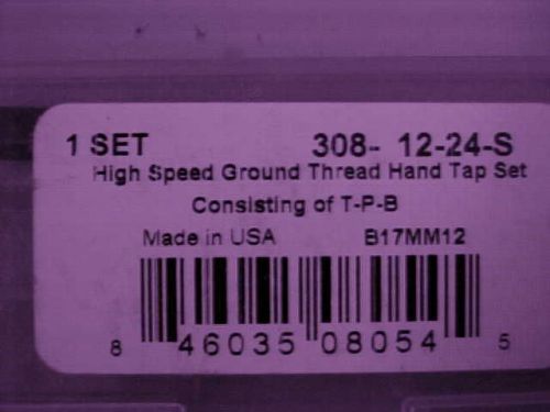 High speed ground thread hand tap set 12-24-s tap for sale