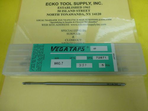 SPIRAL POINT EXTENSION TAP M4x0.7 x 6&#034; LENGTH HIGH SPEED VANADIUM VEGA NEW$14.40