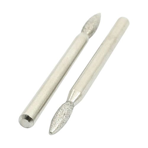 3mm shank 2.6mm tip diamond points grinding drill bit 2 pieces for sale