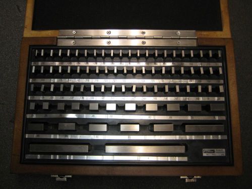 Fowler 53-672-081  economy grade steel 81pc rectangular gage block set for sale