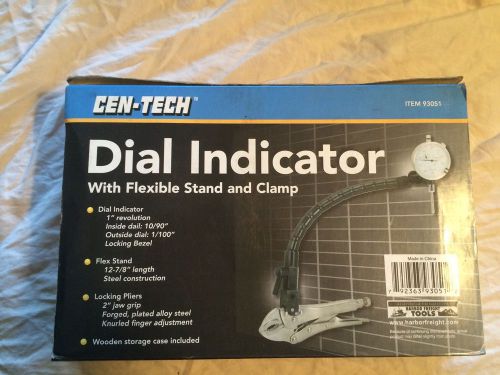 Dial indicator w/ flexible stand and clamp for sale