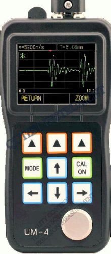 Digital ultrasonic thickness gauge meter color waveform a-scan snapshot max/min for sale