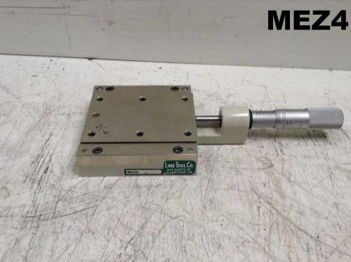Line tool co slide micrometer model m linear stage travel 1&#034; for sale