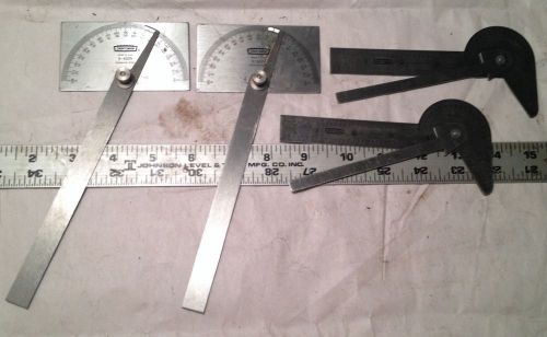 Machinist lathe tools lot of 4 craftsman protractors #9-4029 for sale