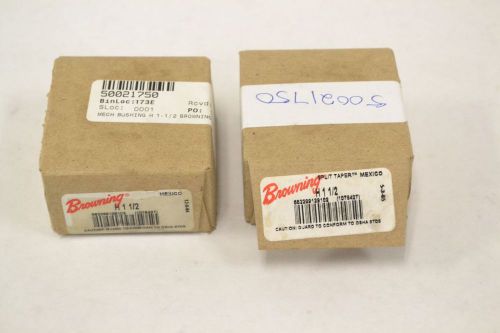 LOT 2 NEW BROWNING H1 1/2 TAPERED BUSHING SIZE 1-1/2IN BORE B290350