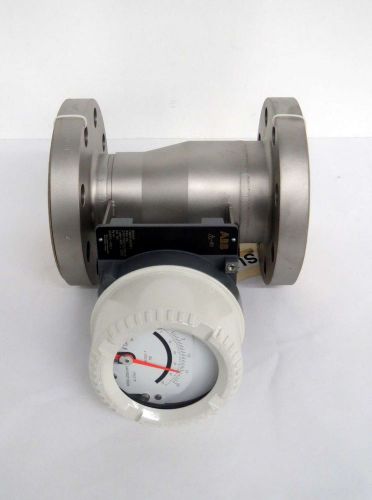 New abb fam541a2y0f1 9600 psi metal cone variable area 3 in flow meter b468376 for sale