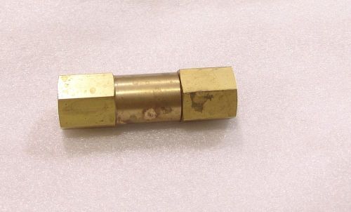 Swagelok Poppet check valve brass 1/3 psi used